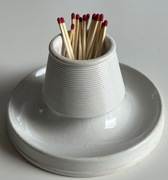 Antyk Villeroy & Boch stołowy stojak na zapałki (pyrogene)