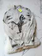 Kardigan Meski Szary Kot Puma Jaguar Rozmiar XXL Basic