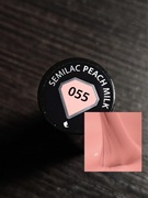 Semilac - Peach Milk 055. Lakier hybrydowy do paznokci. Brzoskwiniowy