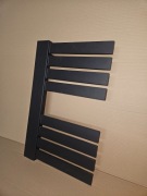Grzejnik łazienkowy 63x40cm, czarny struktura, nowy