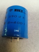 Kondensator 390uF 400V Vishay USA  r.35x42mm 1szt