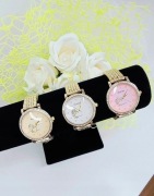 Piękny Zegarek na bransolecie Kurren cyrkonie Beżowy