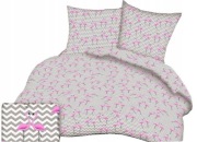 POŚCIEL KORA FLAMINGI BAWEŁNA 140X200 POLSKA