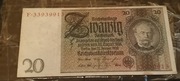 Banknot 20 Marek Niemcy 1929r. Radar,Stan