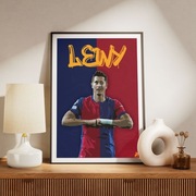 Robert Lewandowski plakat A3 - Fc Barcelona