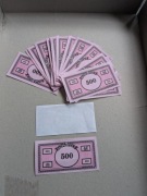 Gra monopoly na części - banknot 500 zł 