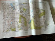 Zestaw 14 Map Granica ZSRR Oznaczone Jako Poufne 1981 Przygraniczne