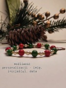 Bransoletka świąteczna z możliwością personalizacji 