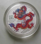 Australia 2024 "Red Dragon" kolor 1/2 uncji