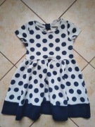 Sukienka dziewczęca w groszki r.98 H&M