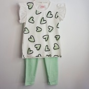 KOMPLET DLA DZIEWCZYNKI 3/4 LATA BAWEŁNA