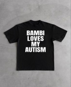 Bambi Loves My Autism Koszulka Koncertowa Merch Nowa Unisex M