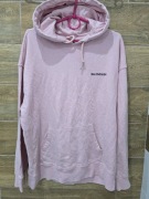 Balenciaga rozowa bluza z kapturem roz L styl oversize 