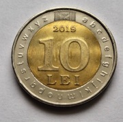Mołdawia 10 lejów, 2019 30. rocznica - język państwowy i pismo łacińskie
