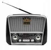 Radio Retro Solar Solarne Latarka LED Głośnik USB Prezent