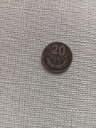 20 groszy rok 1949 miedzionikiel BZM 