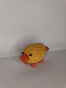 Żółty dziobak pluszak breloczek 