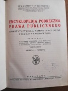 Encyklopedia Podręczna Prawa Publicznego  Z.Cybichowski Tom1 1926