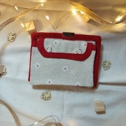 Bawełniany portfel ręcznie wykonany