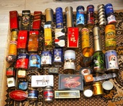 KOLEKCJA PUSZEK  METALOWYCH RÓŻNE OKOŁO 480 SZTUK