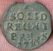 Prusy szeląg 1710 Królewiec