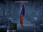 Skin Nóż z hakiem Marmurkowy gradient prosto z fabryki