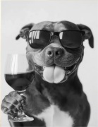 Amstaff Pitbull Obraz Canvas Na Płótnie i Ramie 30x40cm