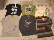 6 nowych bluzek z długim rękawem r. 158