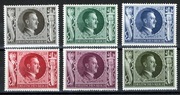 DR, Mi 844-849, seria 6 znaczków czystych* z klejem i śladem podlepki