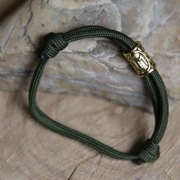 Bransoleta paracord runa Eihwaz wiking prezent