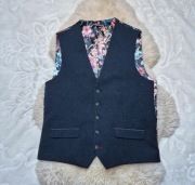 Kamizelka garniturowa M Czarno granatowa Next