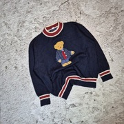 Sweter Polo Ralph Lauren miś100%merino r XL 