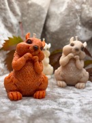 Piękna świeca świeczka wiewiórka