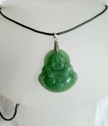 Zielony Jadeit chiński wisiorek - Budda