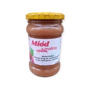 Miód z maliną 380 g - z Pasieki Michał Pawluk