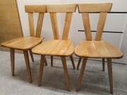 Krzesła zydle Szlekys &Wincze Spółdzielnia ŁAD - 3 sztuki PRL