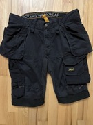 SPODENKI ROBOCZE SNICKERS 50, czarne , krok strecz 88-92 pas