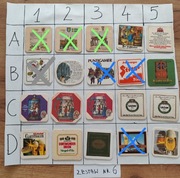 Podkładki, podstawki pod piwo po 2 zł zestaw za 35 zł, Nr6 cały świat 