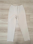 Sinsay * spodnie chinosy cygaretki eleganckie beżowe do kostki * 36 S