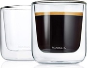 blomus NERO 2-częściowy zestaw szklanek do kawy ze szkła, pojemność 200ml