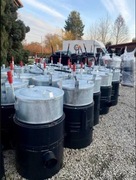 PARNIK WĘGLOWY OCYNK 100L/60L z szamotem lub bez