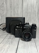 aparat fotograficzny analogowy Zenit 12XP + Helios 44M-4 | Uszkodzony