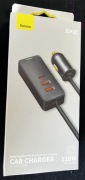 Ładowarka samochodowa Baseus CCBT-A0G 2x USB 2x USB-C 120W Szary