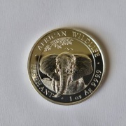 Słoń Somalijski, 1 oz srebro Ag999,9 - 2021 rok 