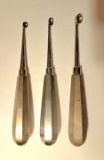 Stare, kolekcjonerskie narzędzia chirurgiczne - łyżeczki kostne