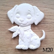 Dalmatyńczyk szczenię psi patrol figurka do malowania dla dzieci z masy