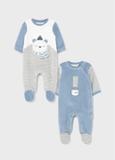 Pajacyki welurowe 2szt Mayoral r60