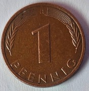 Niemcy RFN 1 fenig pfennig 1982 mennica D