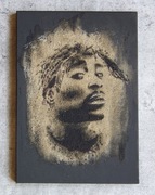 Tupac Obraz na piasku ręcznie malowany... 2pac Oryginalny prezent