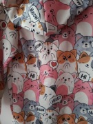 Bluza długa na misiu z kapturem 128/134